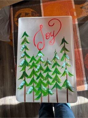 Debi Lilly square holiday vase- so beautiful